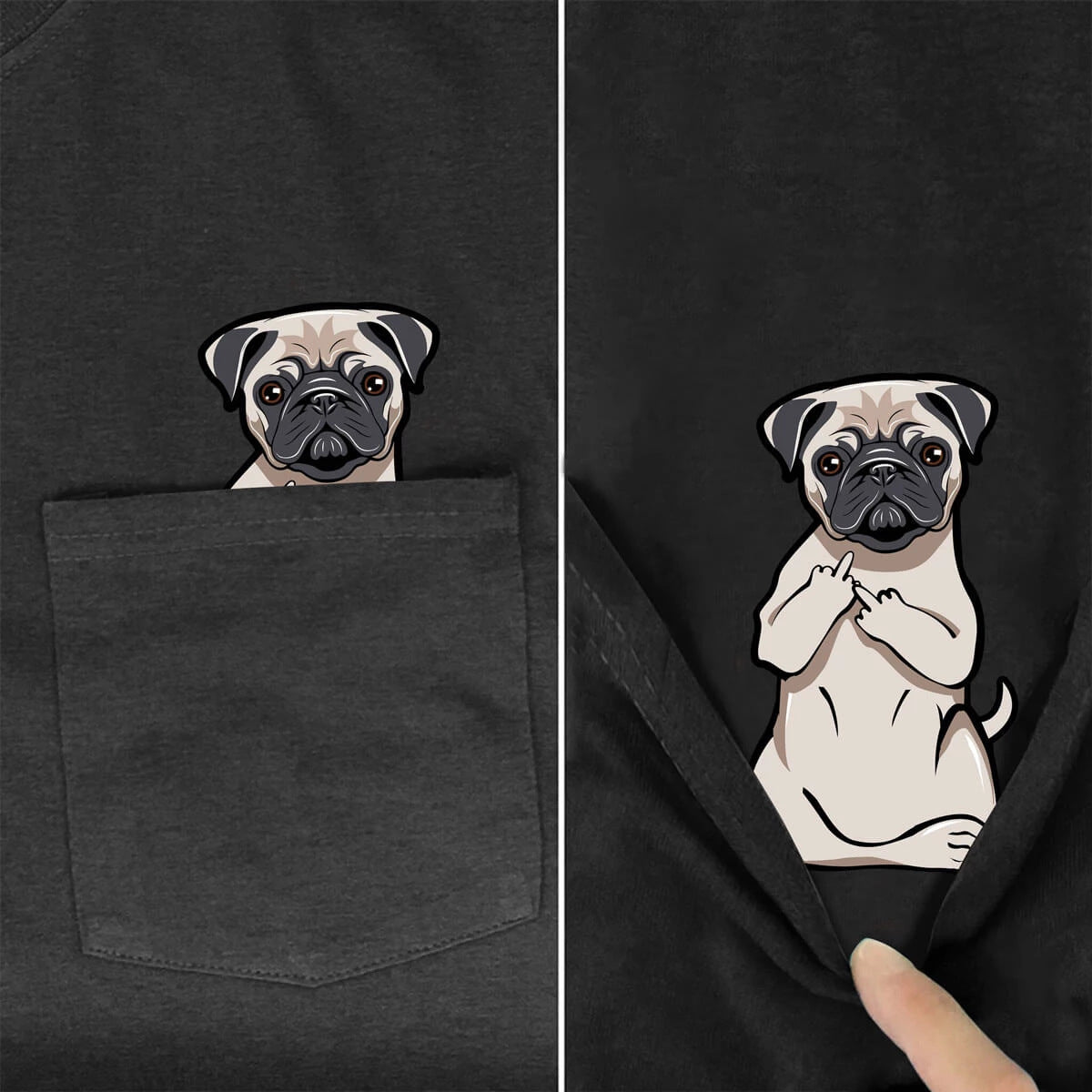 2D printed Shar Pei T-shirt